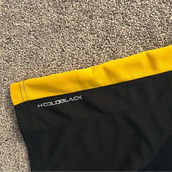 Under Armour Men's Short Sleeves Polo Shirt Size XL CoolBlack Black Yellow White - Picture 5 of 12